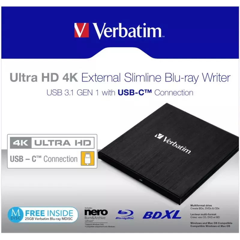Verbatim 43888 optiline kettaseade Blu-Ray DVD Combo Must