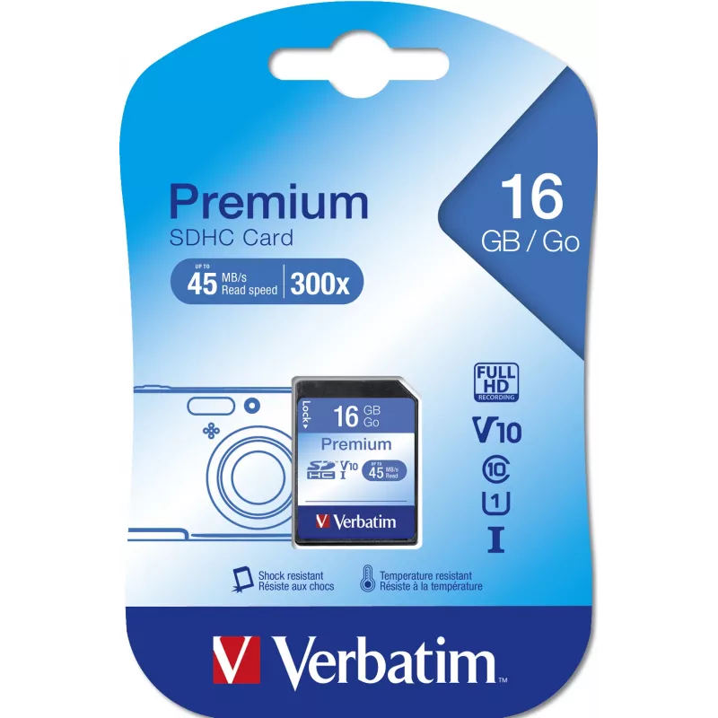 Verbatim Premium 16 GB SDHC Class 10