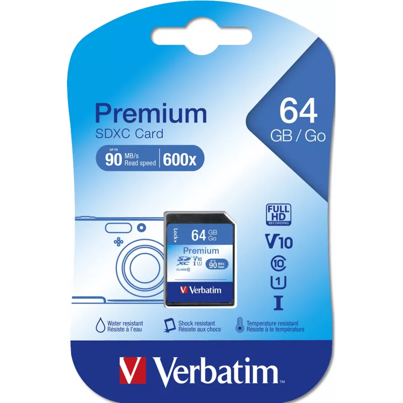 Välkmälu Verbatim 64GB SDXC VB-SDXC10