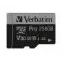 Verbatim Pro U3 256 GB Micro SDXC kaart, 256 GB, MicroSDXC, Class 10, UHS-I, 100 MB/s, 90 MB/s