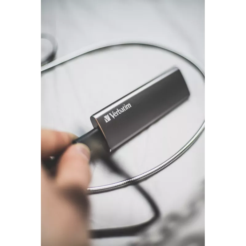 Verbatim Vx500 1 TB USB USB-C 3.2 Gen 2 (3.1 Gen 2) Hõbedane