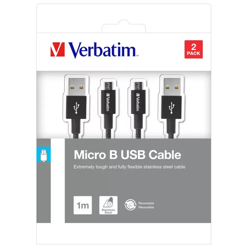 Verbatim 48874 USB-kaabel USB 3.2 Gen 1 (3.1 Gen 1) 1 m Micro-USB A USB A Must