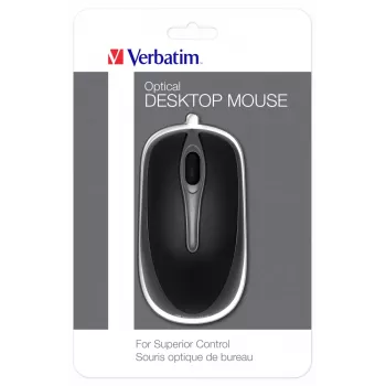 Verbatim 49019 hiir Kontor Mõlemakäeline USB Type-A Optiline 1000 DPI