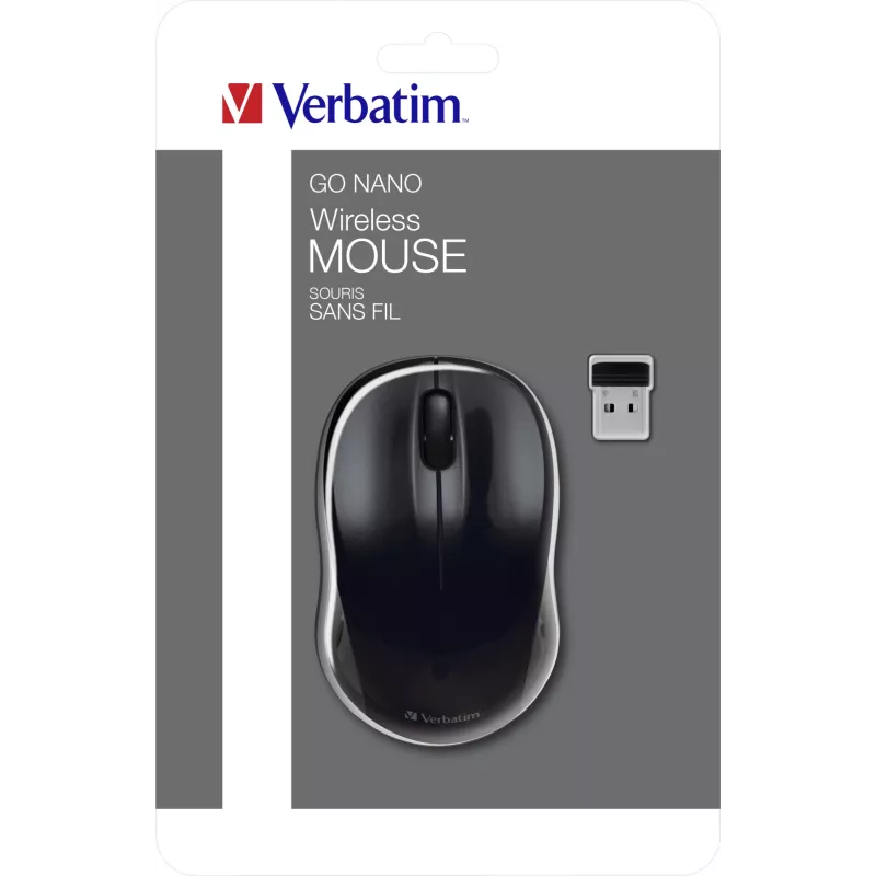 Verbatim Go Nano hiir Kontor Mõlemakäeline RF-juhtmevaba 1600 DPI
