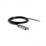 Verbatim 49144 videokaabli adapter 1.5 m USB USB-C HDMI Must, Hõbedane