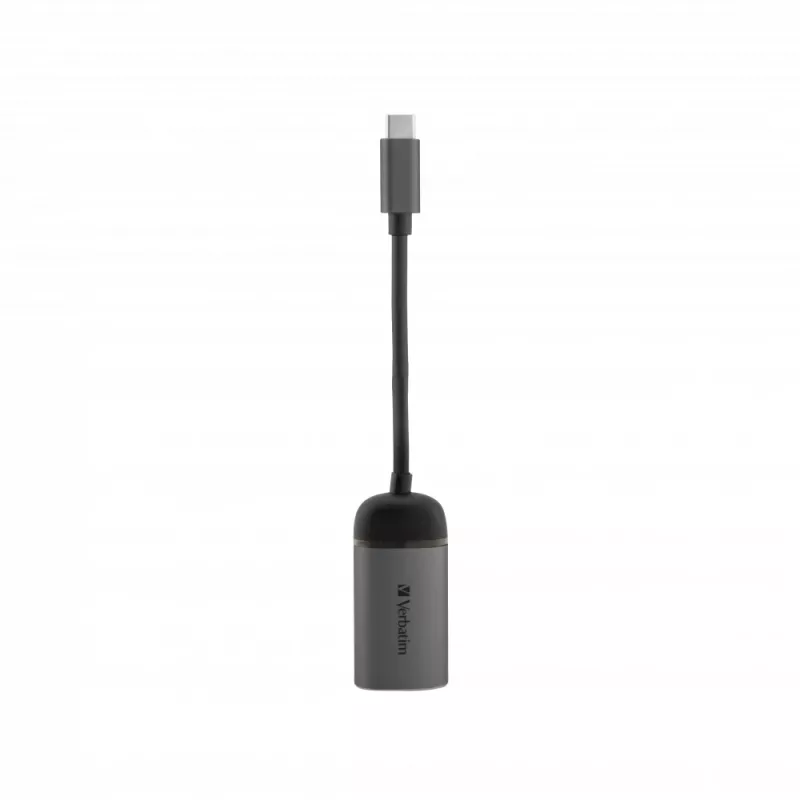 Verbatim 49146 sülearvuti dokkimisjaam/pordireplikaator USB 3.2 Gen 1 (3.1 Gen 1) USB-C must, hõbedane