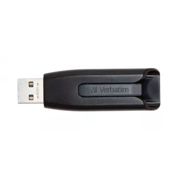Verbatim V3 - USB 3.0 mälupulk 128 GB - Must, 128 GB, USB Type-A, 3.2 Gen 1 (3.1 Gen 1), 80 MB/s, liuguriga, must