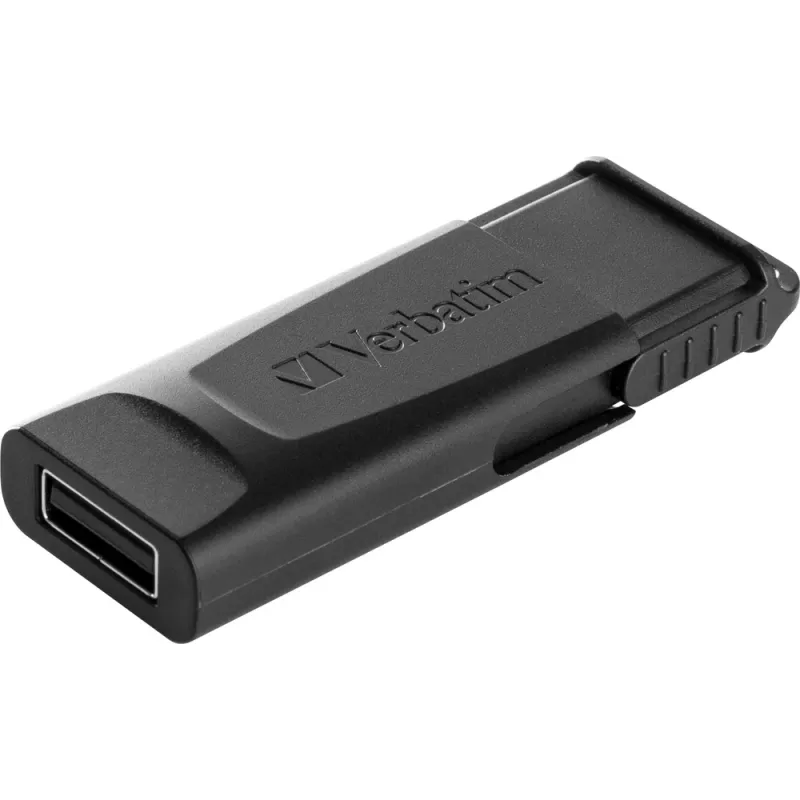 Verbatim Slider – USB-mälupulk 128 GB – must, 128 GB, 2.0, liugur, 8 g, must