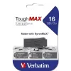Verbatim ToughMAX - USB-mälupulk 16 GB - Must, 16 GB, USB Type-A, 2.0, Kork, 7 g, Must