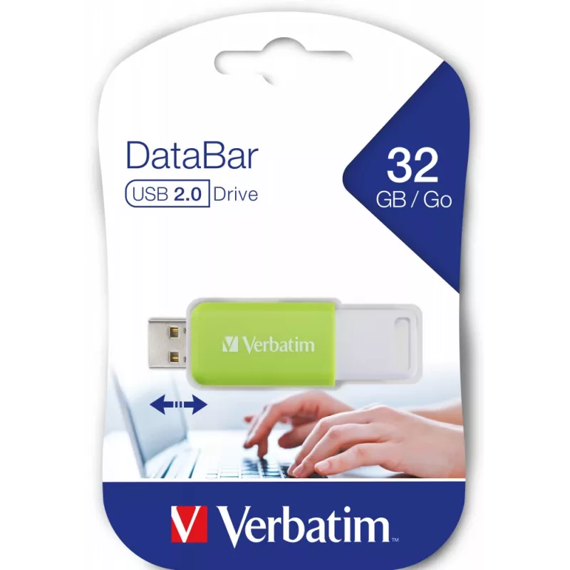 Verbatim V DataBar USB-mälupulk 32 GB USB Type-A 2.0 Roheline