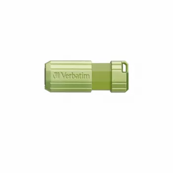 Verbatim PinStripe USB-mälupulk, 128 GB, USB tüüp-A, 2.0, roheline