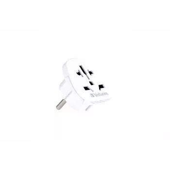 Verbatim 49541 toitepistiku adapter Universaalne Tüüp E/F hübriid Valge