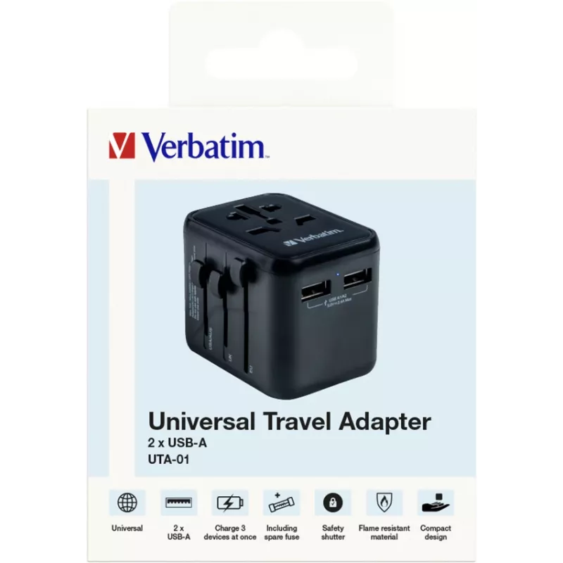 Verbatim 49543 toitepistiku adapter Universal Must