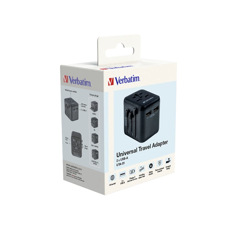 Verbatim 49543 toitepistiku adapter Universal Must
