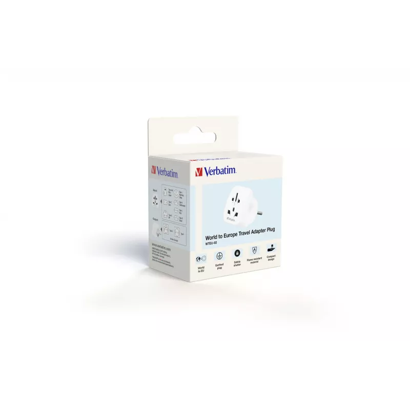 Verbatim World to Europe Adapter WTEU-02 reisiadapter