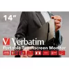 Verbatim 49591 arvutimonitor 35.6 cm (14 tolli) 1920 x 1080 pikslit Full HD LCD puuteekraan Must