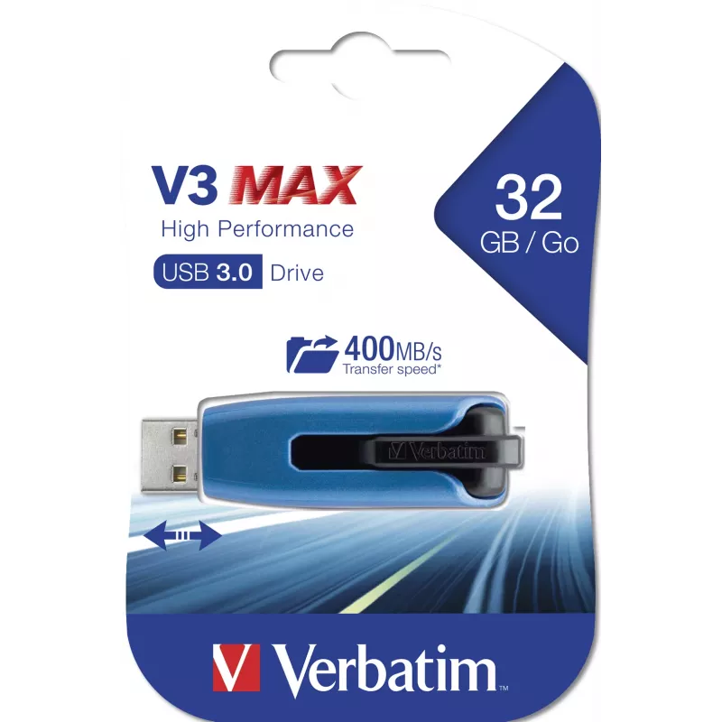 Verbatim V3 MAX - USB 3.0 mälupulk 32 GB - Sinine