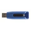 Verbatim V3 MAX - USB 3.0 mälupulk 128 GB - sinine, 128 GB, USB Type-A, 3.2 Gen 1 (3.1 Gen 1), 175 MB/s, liugur, must, sinine