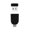 Verbatim Nano – USB 2.0 mälupulk Micro USB-adapteriga 32 GB – must
