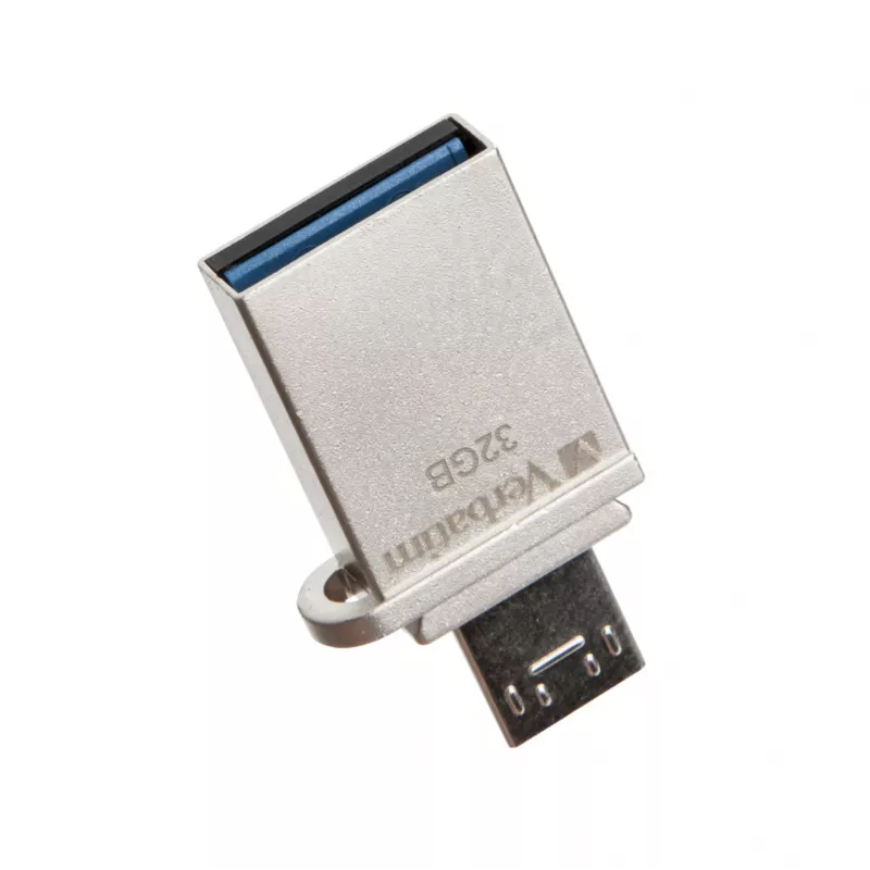 Verbatim Store 'n' Go OTG Micro USB-mälupulk 32 GB USB tüüp-A / Micro-USB 3.2 Gen 1 (3.1 Gen 1) Hõbedane
