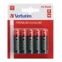 Verbatim AA leelispatareid, ühekordne patarei, AA, leelis, 1,5 V, 10 tk, must, punane