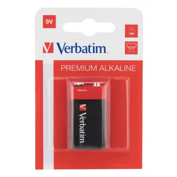 Verbatim 9V leelispatareid, ühekordne patarei, leelis, 9 V, 1 tk, mitmevärviline, 46 g