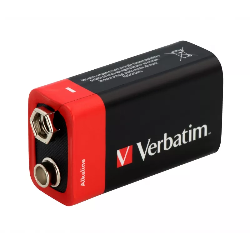 Verbatim 9V leelispatareid, ühekordne patarei, leelis, 9 V, 1 tk, mitmevärviline, 46 g