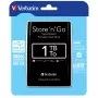 Verbatim Store 'n' Go USB 3.0 kaasaskantav kõvaketas 1TB Must, 1 TB, 2,5″, 5400 p/min, Must
