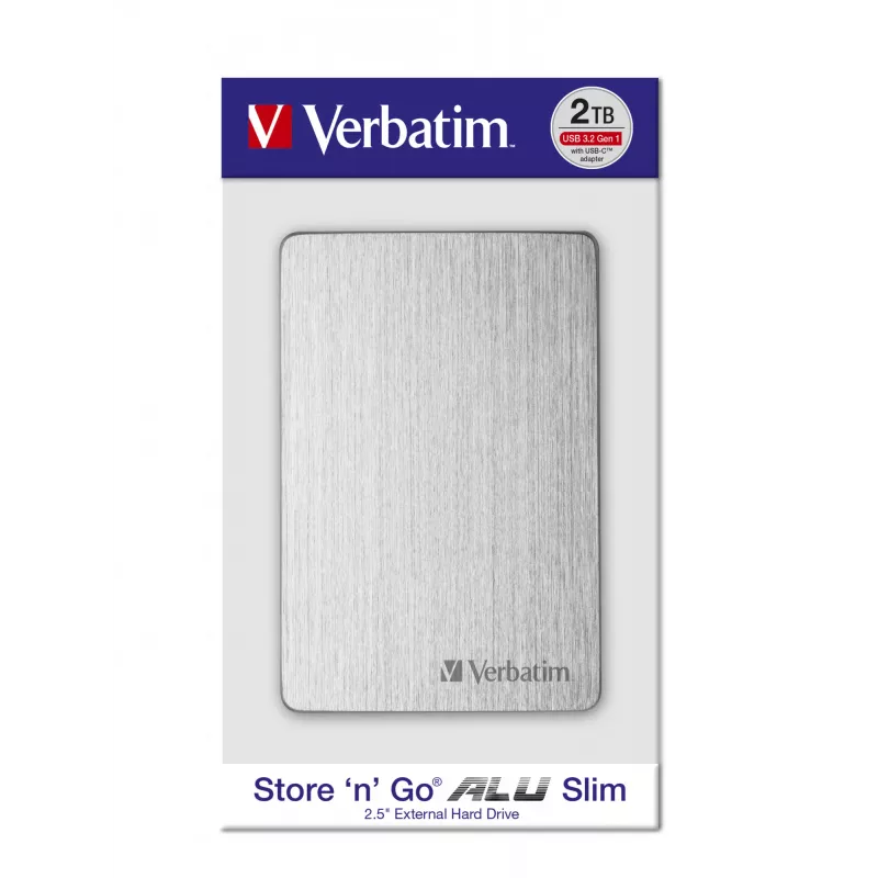 Verbatim Store 'n' Go ALU õhuke kaasaskantav kõvaketas 1TB hõbedane