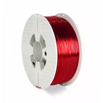 Verbatim 55054 3D-printimismaterjal polüetüleentereftalaatglükool (PETG) punane, läbipaistev 1 kg