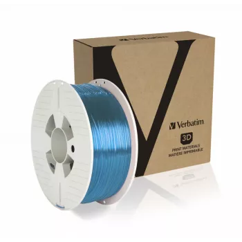 Verbatim 55056 3D-printimismaterjal polüetüleentereftalaatglükool (PETG) sinine, läbipaistev 1 kg