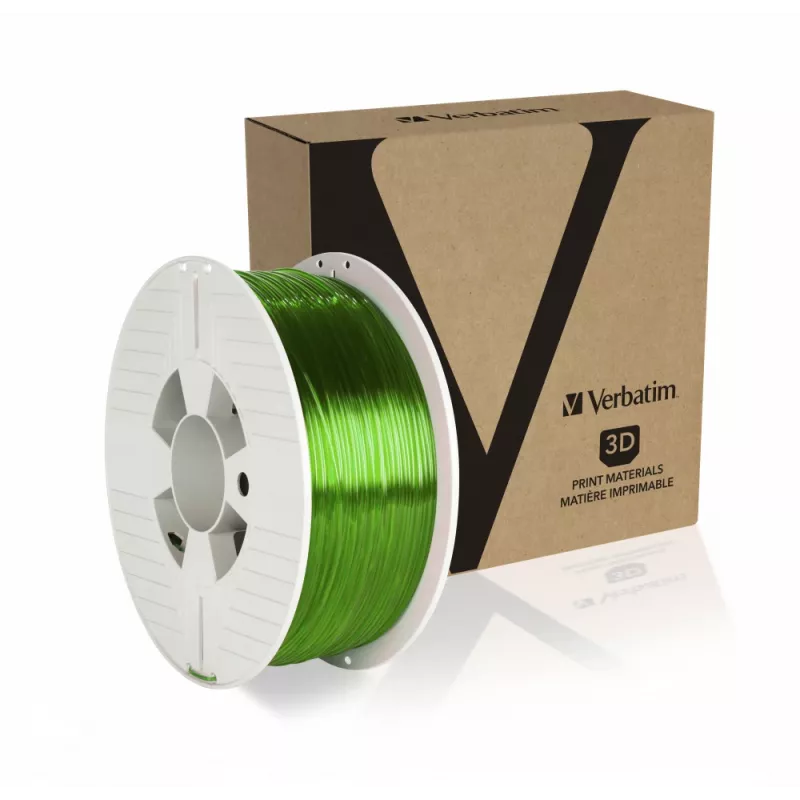 Verbatim 55057 3D-printimismaterjal polüetüleentereftalaatglükool (PETG) roheline, läbipaistev 1 kg