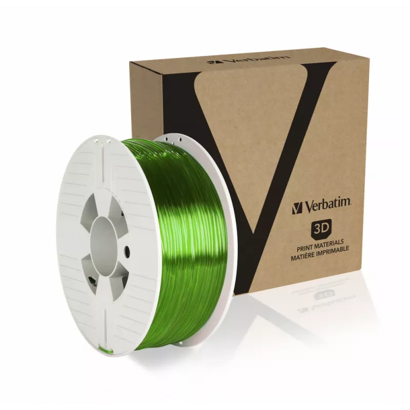 Verbatim 55065 3D-printimismaterjal polüetüleentereftalaatglükool (PETG) roheline, läbipaistev 1 kg