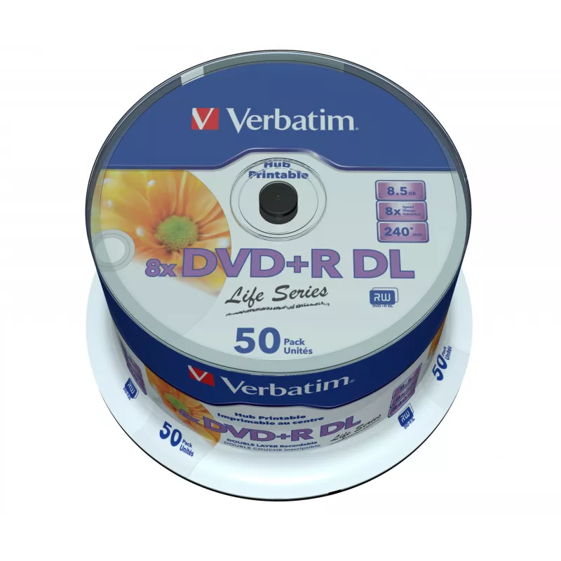 Verbatim 97693 tühi DVD 8,5 GB DVD+R DL 50 tk