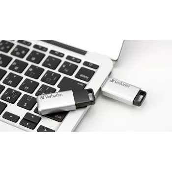 Verbatim Secure Pro - USB 3.0 mälupulk 16 GB - Hõbedane, 16 GB, USB Type-A, 3.2 Gen 1 (3.1 Gen 1), Korgita, Hõbedane