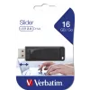 Verbatim Slider - USB-mälupulk 16 GB - Must