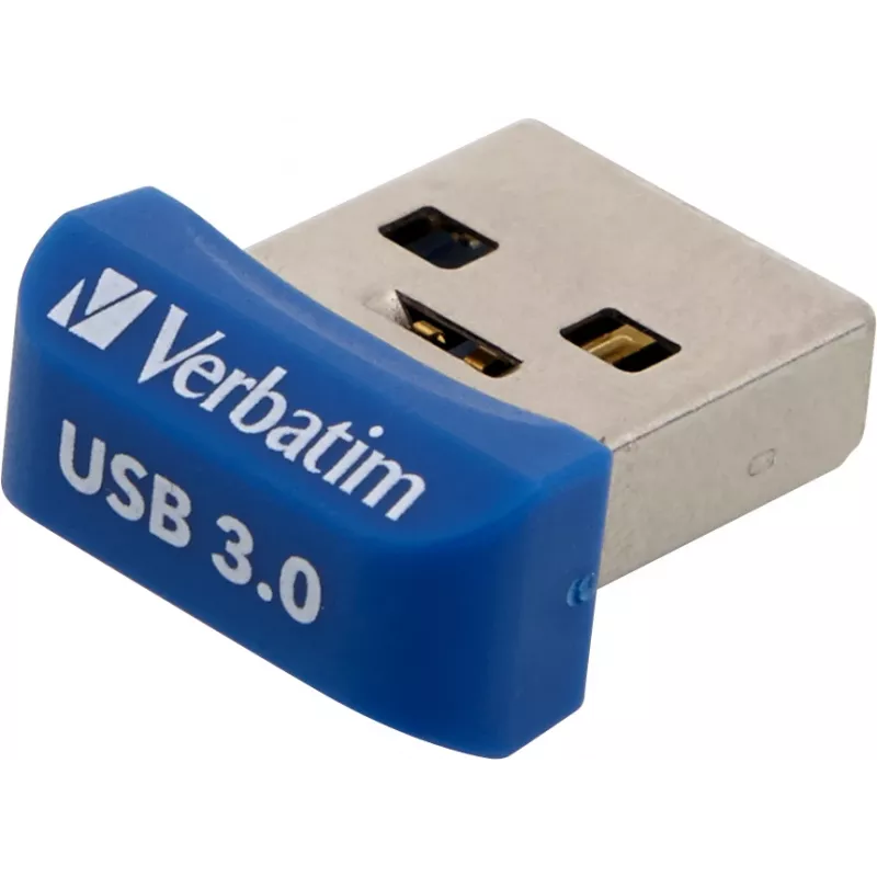 Verbatim Store 'n' Stay NANO - USB 3.0 Drive 32 GB - Sinine, 32 GB, USB Type-A, 3.2 Gen 1 (3.1 Gen 1), Kork, 3 g, Sinine