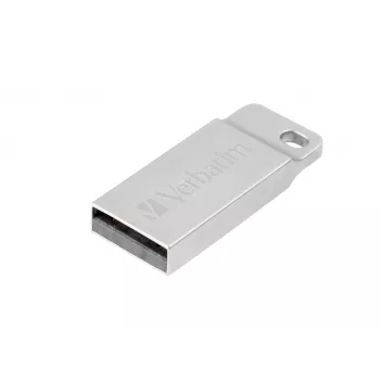 Verbatim Metal Executive - USB-mälupulk 64 GB - Hõbedane, 64 GB, USB Type-A, 2.0, ilma korgita, 3,6 g, Hõbedane