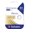 Verbatim Metal Executive - USB 3.0 mälupulk 64 GB - Kuldne, 64 GB, USB Type-A, 3.2 Gen 1 (3.1 Gen 1), Korgita, 3,6 g, Kuldne