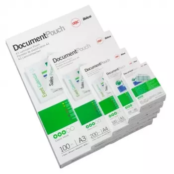 GBC lamineerimistasku 54x86mm 250 mikronit, läikiv, valge, polüetüleen, 54x86, 0,5 mm, 54 mm