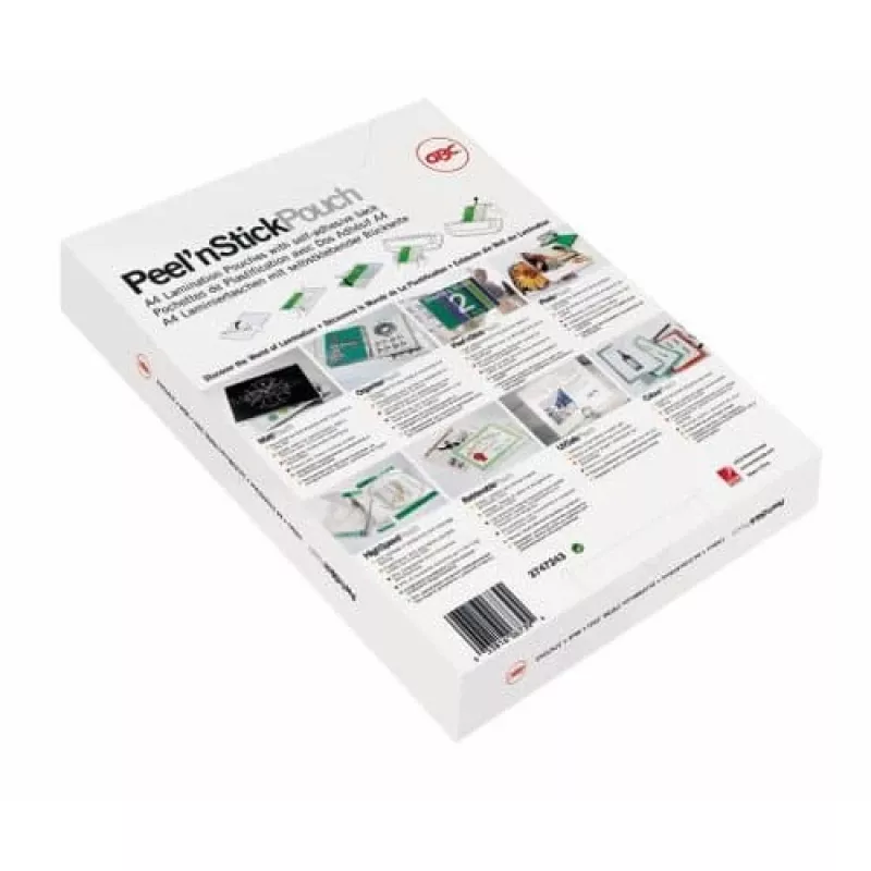 GBC Lamination Pouch A3 Adhesive 75 Micron, läikiv, läbipaistev, A3, 0,075 mm, 303 mm, 426 mm