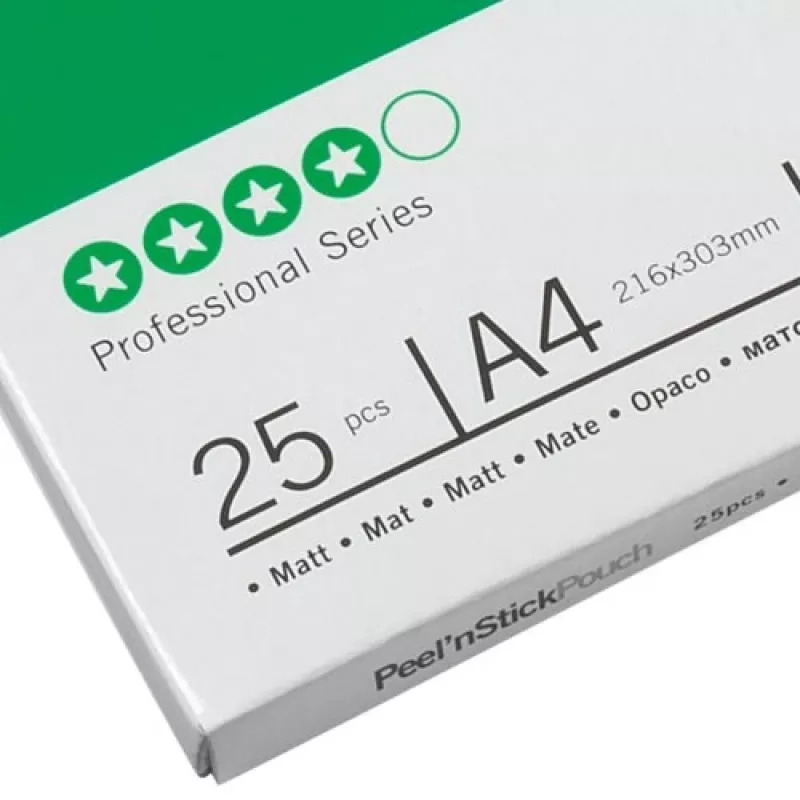 GBC lamineerimiskott A4 isekleepuv matt 75 mikronit, läikiv, A4, 0,15 mm, 25 tk