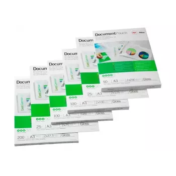 GBC Lamineerimistasku A3 isekleepuv 125 mikronit, läikiv, läbipaistev, A3, 0,25 mm, 303 mm, 426 mm