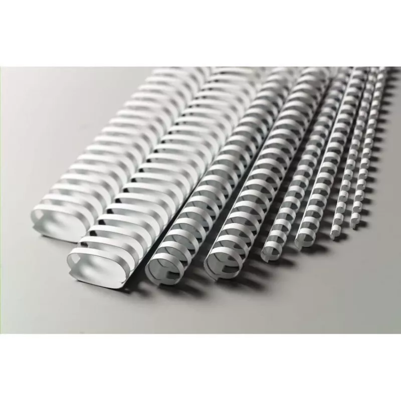 GBC CombBind Binding Combs 10mm A4 21R, valge, 65 lehte, polüvinüülkloriid (PVC), A4, 1 cm, 290 g