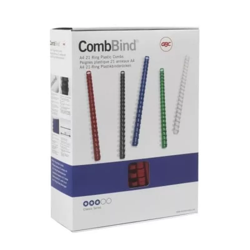 GBC CombBind Binding Combs 51mm A4 21R, valge, 500 lehte, polüvinüülkloriid (PVC), A4, 5,1 cm, 1,23 kg
