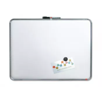 Nobo väike magnetiline tahvel õhukese hõbedase raamiga 58x43cm