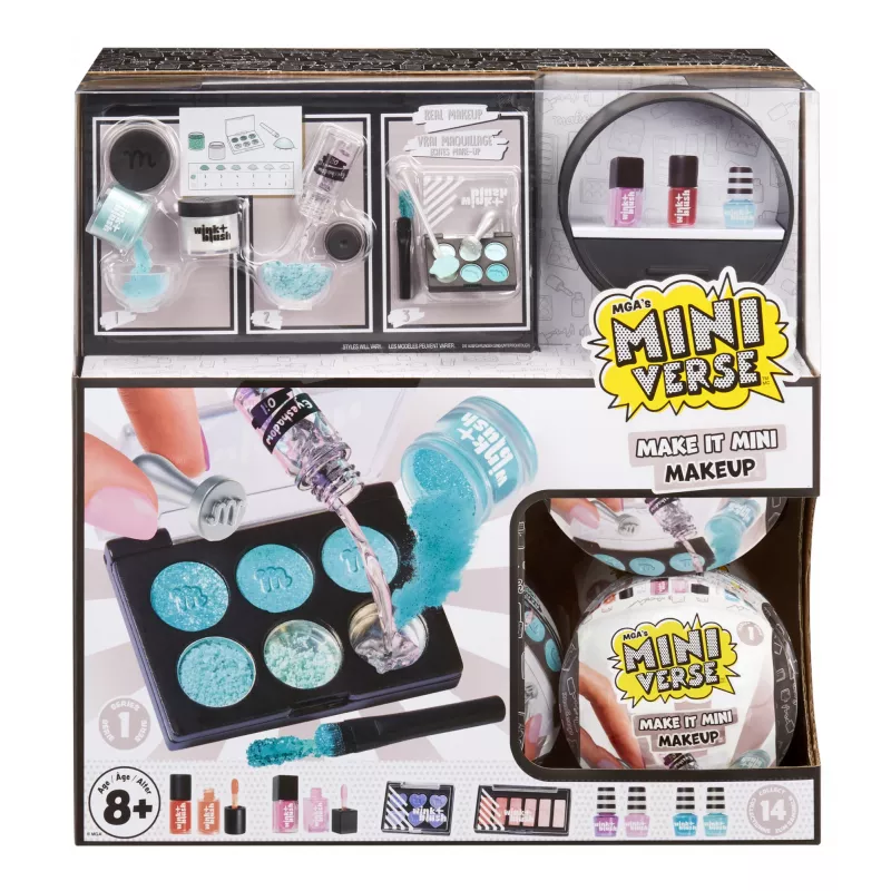 Miniverse Make It Mini Makeup Series 1, 8 a, Mitmevärviline, Plastik