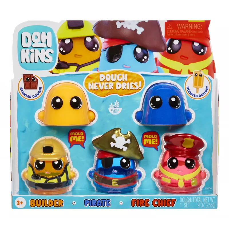 MGA Entertainment DohKins Hero Pack - sortiment 1, Modelleerimissavi, Mitmevärviline, Laps, Poiss/Tüdruk, 3 a, 99 a
