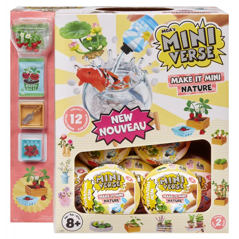 Miniverse MGA's - Make It Mini Nature Series 2 PDQ-s, 8 a, Mitmevärviline, Plastik