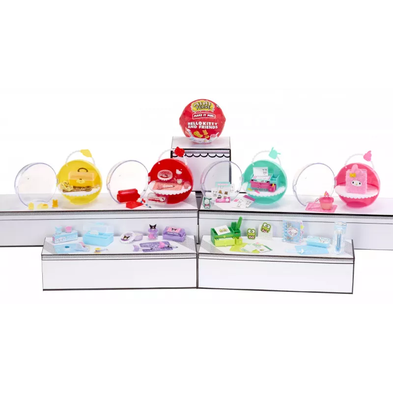 Miniverse Make It Mini Hello Kitty and Friends Series 3, 8 a, Hello Kitty, Mitmevärviline, Plastik, Vaik